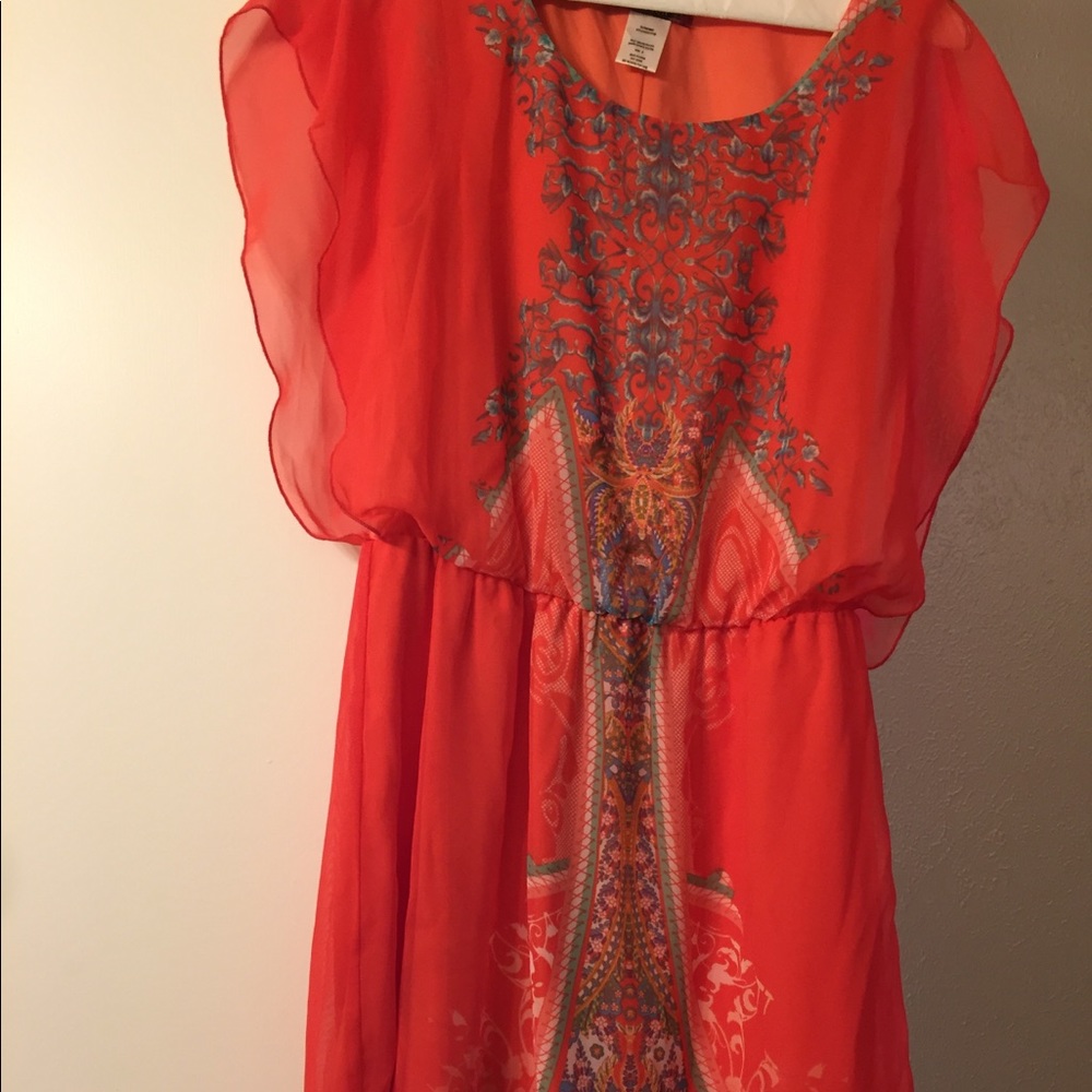 Coral dress